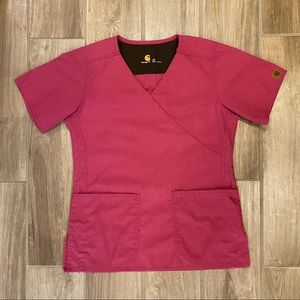 Carhartt Mock Wrap 2 pocket scrub top